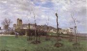 Alfred Sisley View of Montmartre from the cite des Fleurs France oil painting artist